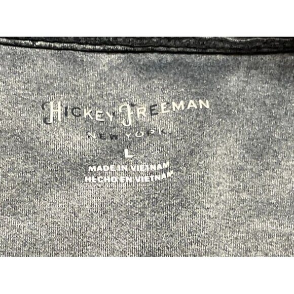 HICKEY FREEMAN 1/4 ZIP PULLOVER SIZE L GRAY STRIPED GOLF LONG SLEEVE JACKET MENS - Picture 3 of 5